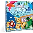 eeBoo: Simple Math Bingo Game, Addition & Subtraction, Match Answers to Complete Number Sentences, 54 Tiles Included, for Ages 5 and up