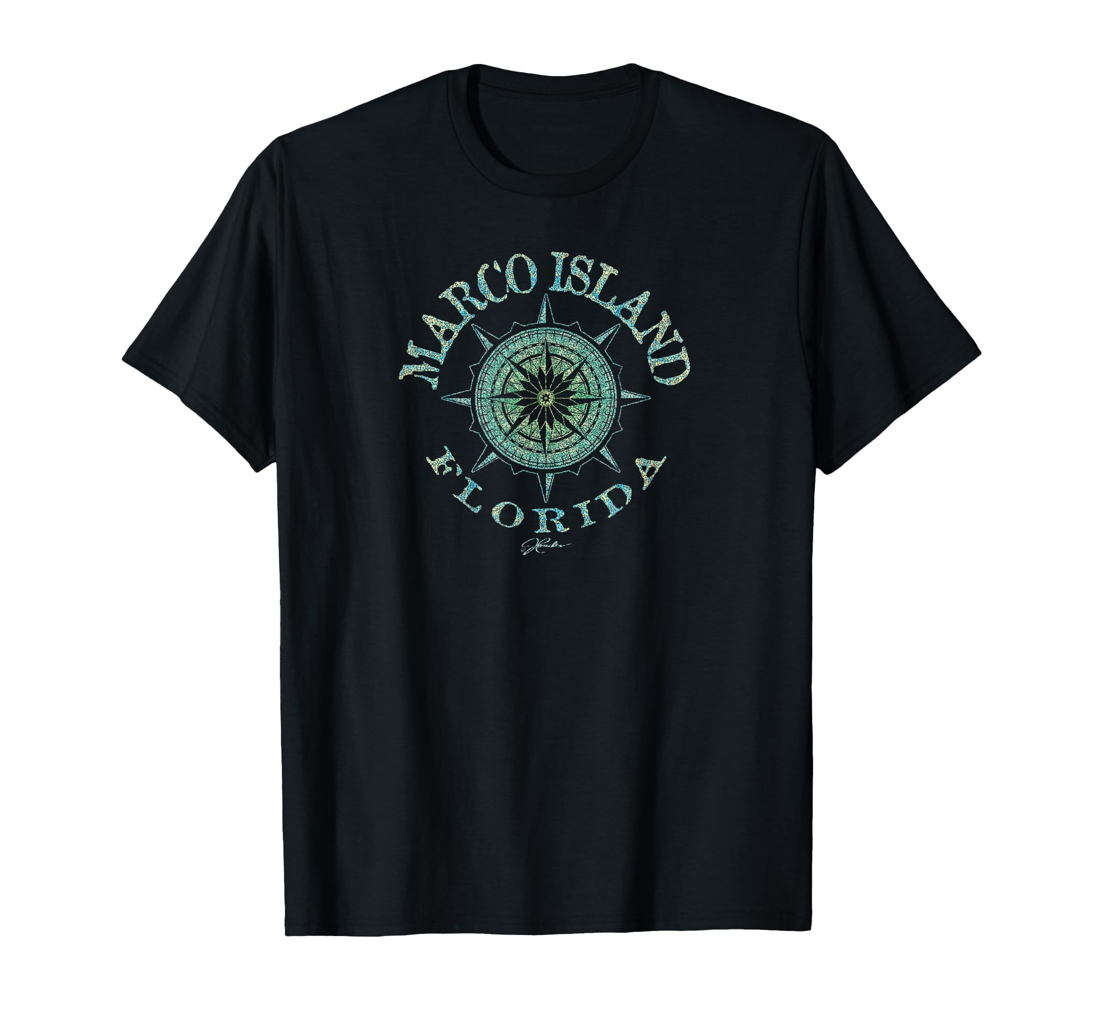 JCombs: Marco Island, FL, Compass Rose T-Shirt