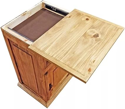Gun Concealment Nightstand Natural Rustic Pine Solid Wood Hidden