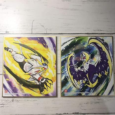 Amazon Co Jp ポケモン色紙art ソルガレオ ルナアーラ セット Hobby