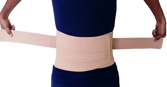 RCE - Lumber Support (LSD-02) Belt -Double Pull Presssuried Lower back waist Support for Unisex Adjustable Compression Lumbar Support (XXL (44-48 Inches) )