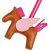 sparkleing Leather Horse Bag Charm, PU Bags Charm for Women Girls Ladies