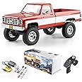 EAZYRC FMS 1/18 FCX18 Chevy K10 RC Crawler RTR with License Red, RC Pickup Truck 4x4 Chevy Hobby Grade 2-Speed Transmission Monster Truck for Adults with Led Light,Battery (red)