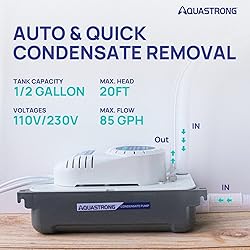 Aquastrong 1/38HP HAVC Condensate Pump with