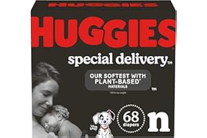 Huggies Special Delivery Hypoallergenic Baby Diapers Size Newborn (up to 10 lbs), 68 Ct, Fragrance Free, Safe for Sensitive Skin