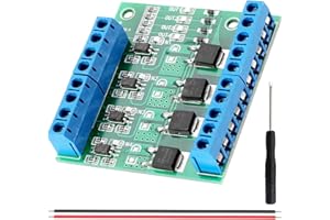 DKARDU 4-Channel Driver Module PWM MOS FET Trigger Switch Module 3-20V to 3.7-27VDC 10A PLC Amplifier Circuit Board Servo Mot