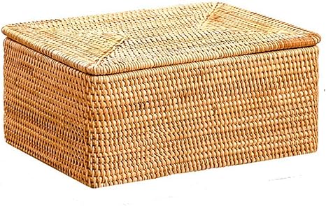 Amazon 収納ボックス 籐手作り収納ボックスレトロシンプルスタイル服おもちゃ収納ボックス 軽量で移動が簡単 3つのスタイルから選択可能 収納チェスト Color B 収納ケース ボックス オンライン通販