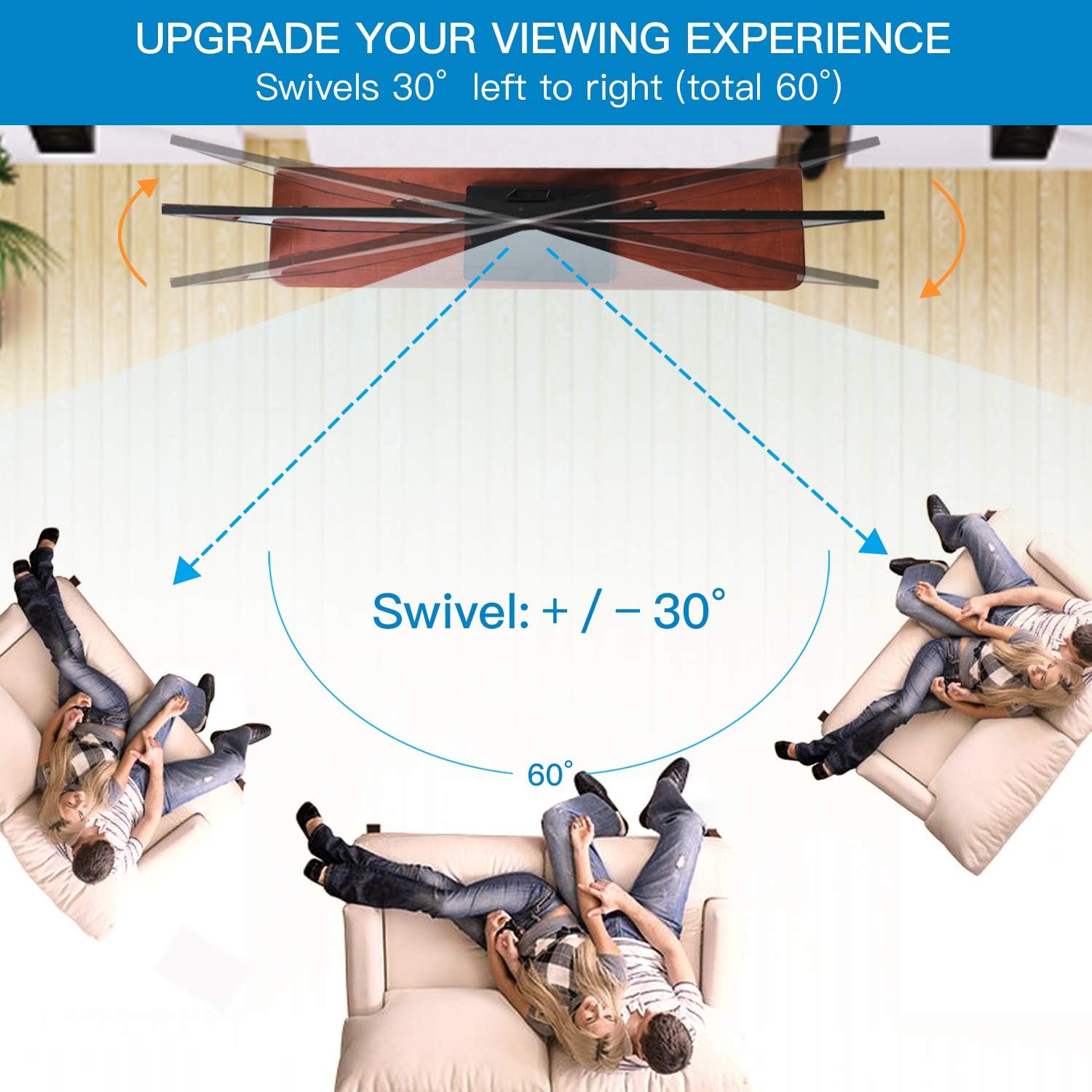 PERLESMITH Universal Swivel TV Stand - Table Top TV Stand for 26-55 Inch LCD LED TVs - Height Adjustable TV Mount Stand with Tempered Glass Base, VESA 400x400mm, Holds Up to 88lbs: Electronics