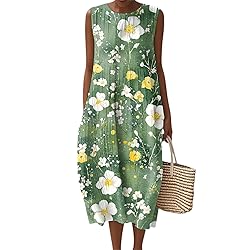Women's Casual Dresses Summer Fall Cotton Linen