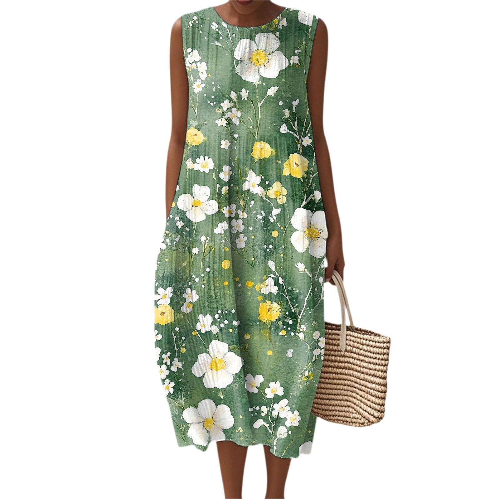 Women's Casual Dresses Summer Fall Cotton Linen