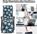 DKIEI Floral Printed Sun Lounge Cushion 168x48x8cm Leaf Green view 8