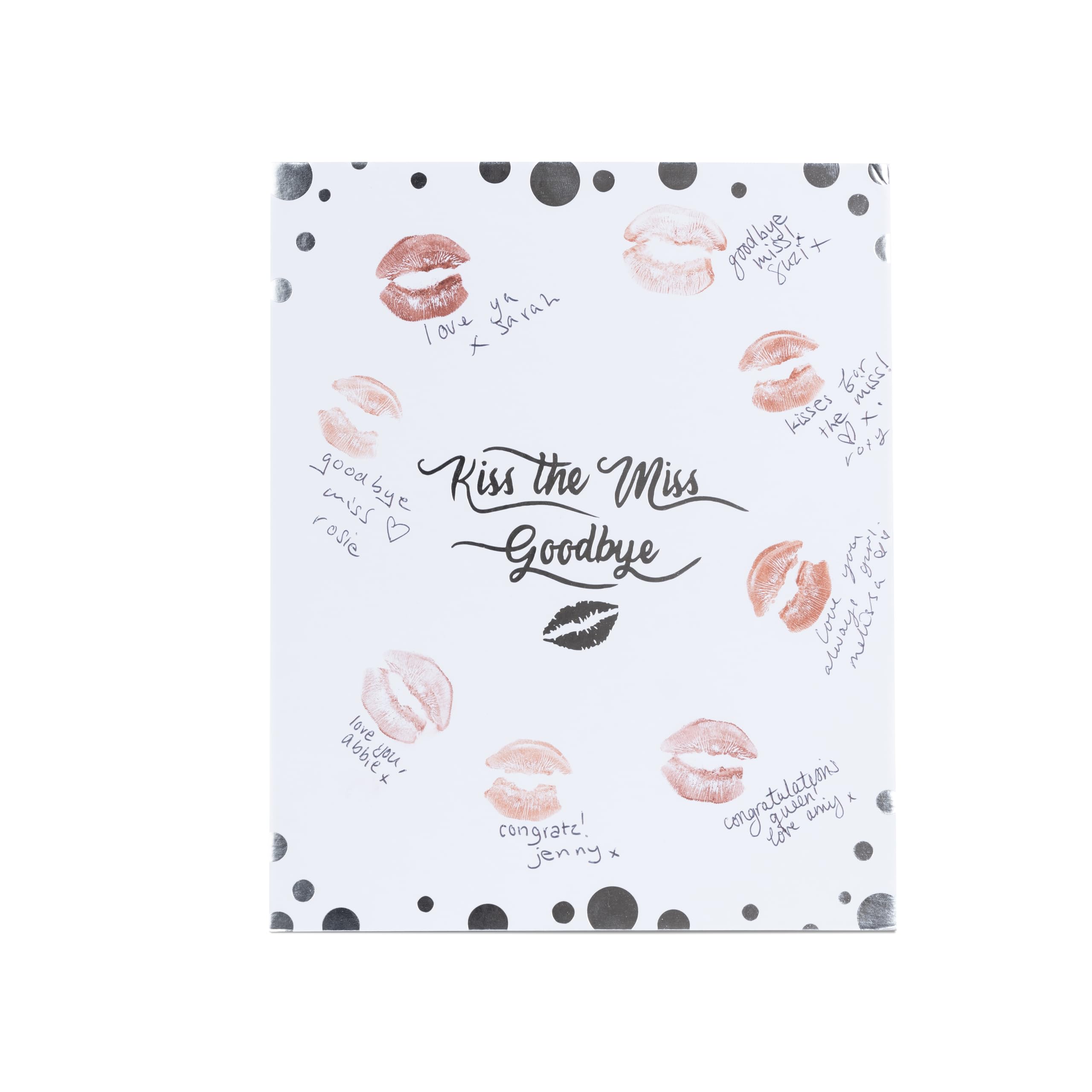 Kiss The Miss Hen Party Brides Made Game Accessories Goodbye Silver Foil Do Gift Keepsake Bride to be