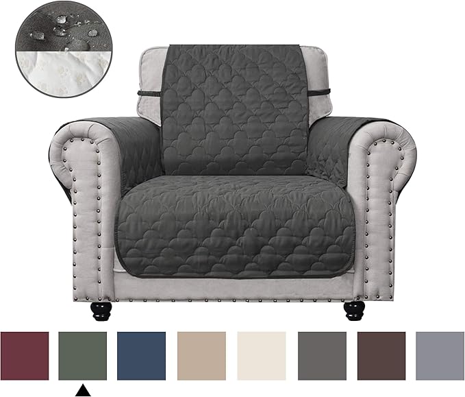 Beige Chair Karlschmit Waterproof Recliner Covers Recliner Chair Protector 26 Inch Anti Slip Silpover For Leather Sofa Furniture Protector For Dogs 23 Recliner Slipcovers