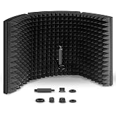Aokeo Professional Studio Recording Microphone Isolation Shield,Suitable for Blue Yeti and Any Condenser Microphone Recording Equipment（AO-403）