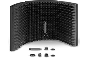 Aokeo Professional Studio Recording Microphone Isolation Shield,Suitable for Blue Yeti and Any Condenser Microphone Recording
