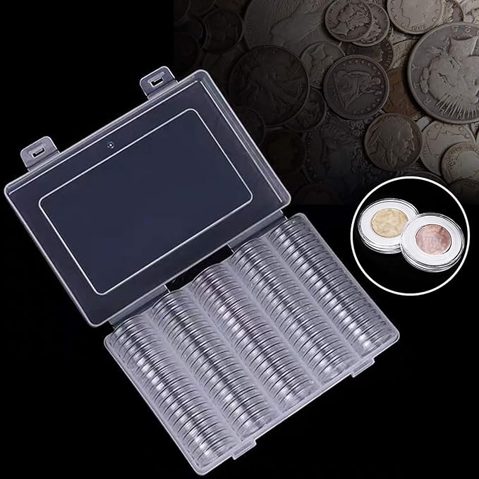 Coin Protection Box,Coin Storage Case Coins Holder Coin Holder Storage