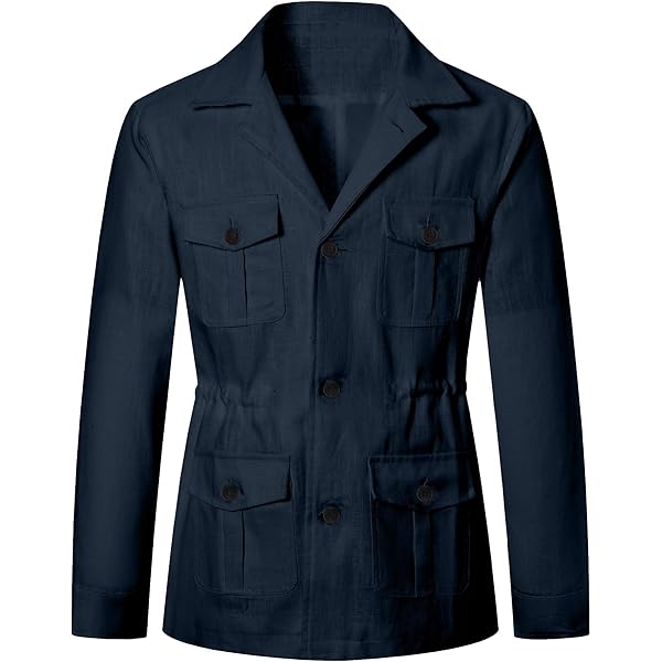JITUUE Jackets for Men Military Cotton Outdoor Coat Stylish Casual