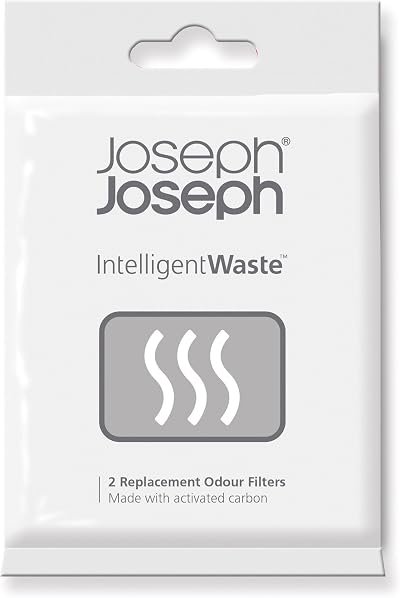 Joseph Joseph Activated Carbon Odour Filter Refills Pack of 2 for Food Waste