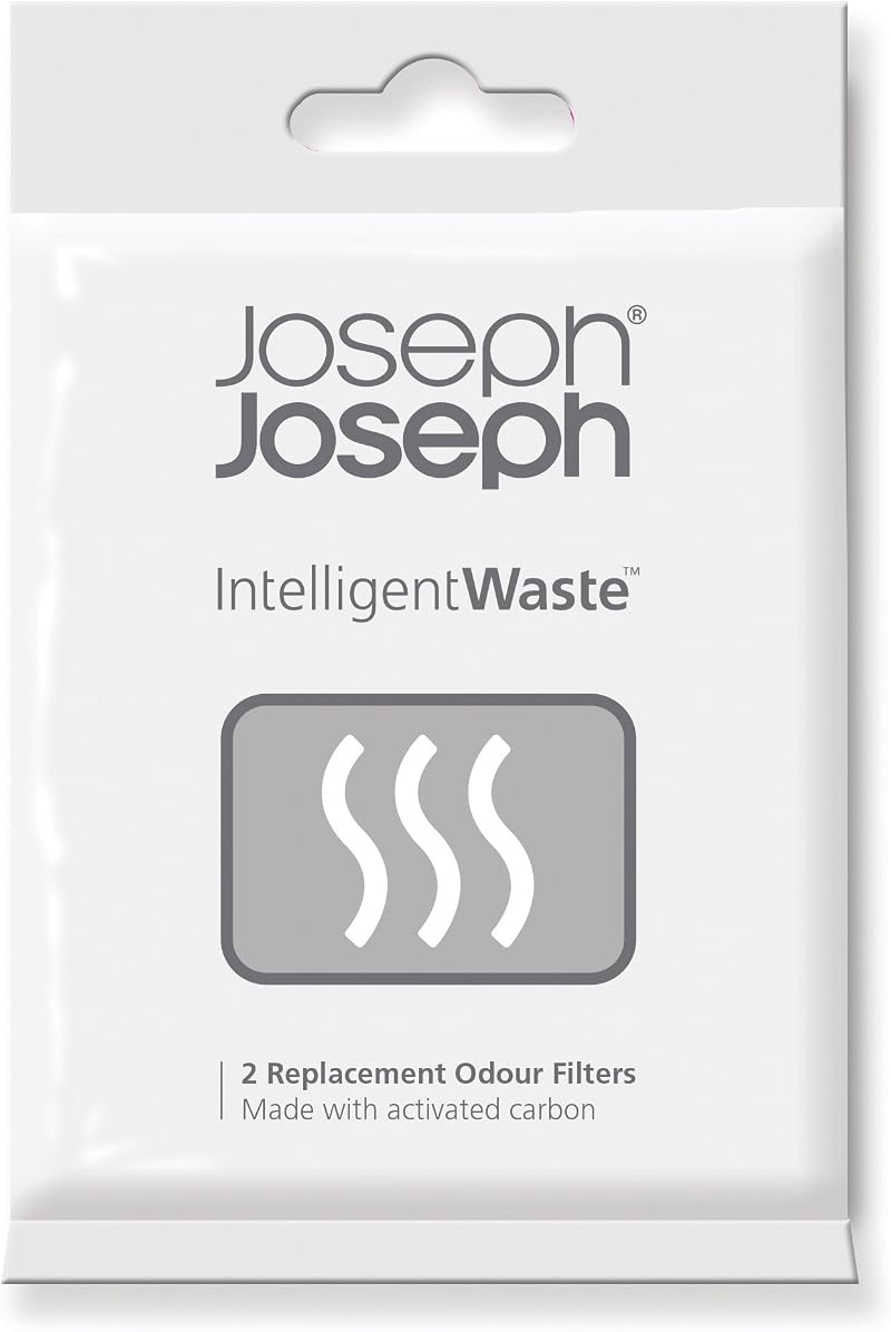 Joseph Joseph Activated Carbon Odour Filter Refills Pack of 2 for Food Waste