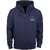 Dunbrooke mens Sherpa Lined Full Zip Hoodie Jacket