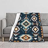 Aztec Soft Throw Blanket Soft Plush Fleece Blankets Warm Cozy Lightweight Fuzzy Blanket for Bed Sofa Couch Home Decor 60"X50"