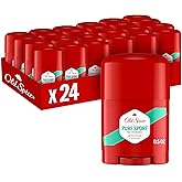 Old Spice Antiperspirant Deodorant For Men, High Endurance, 24/7 Sweat Defense & Odor Protection, 24/7 Freshness & Lasting Scent, Pure Sport Scent, 0.5 oz (Pack of 24)