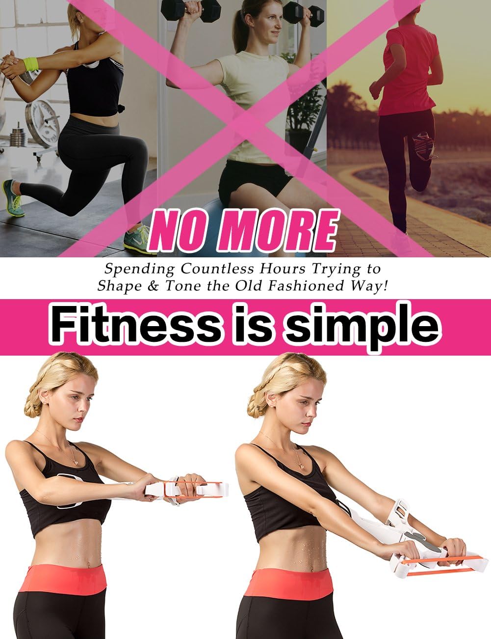 Scarmat Workout Equipment for Home Workouts Arm Machine System Excerise with 3 System Resistance Training Bands Fitness Equipment for Tones Strengthens Arms Biceps Shoulders Chest (Arm Machine) : Sports & Outdoors