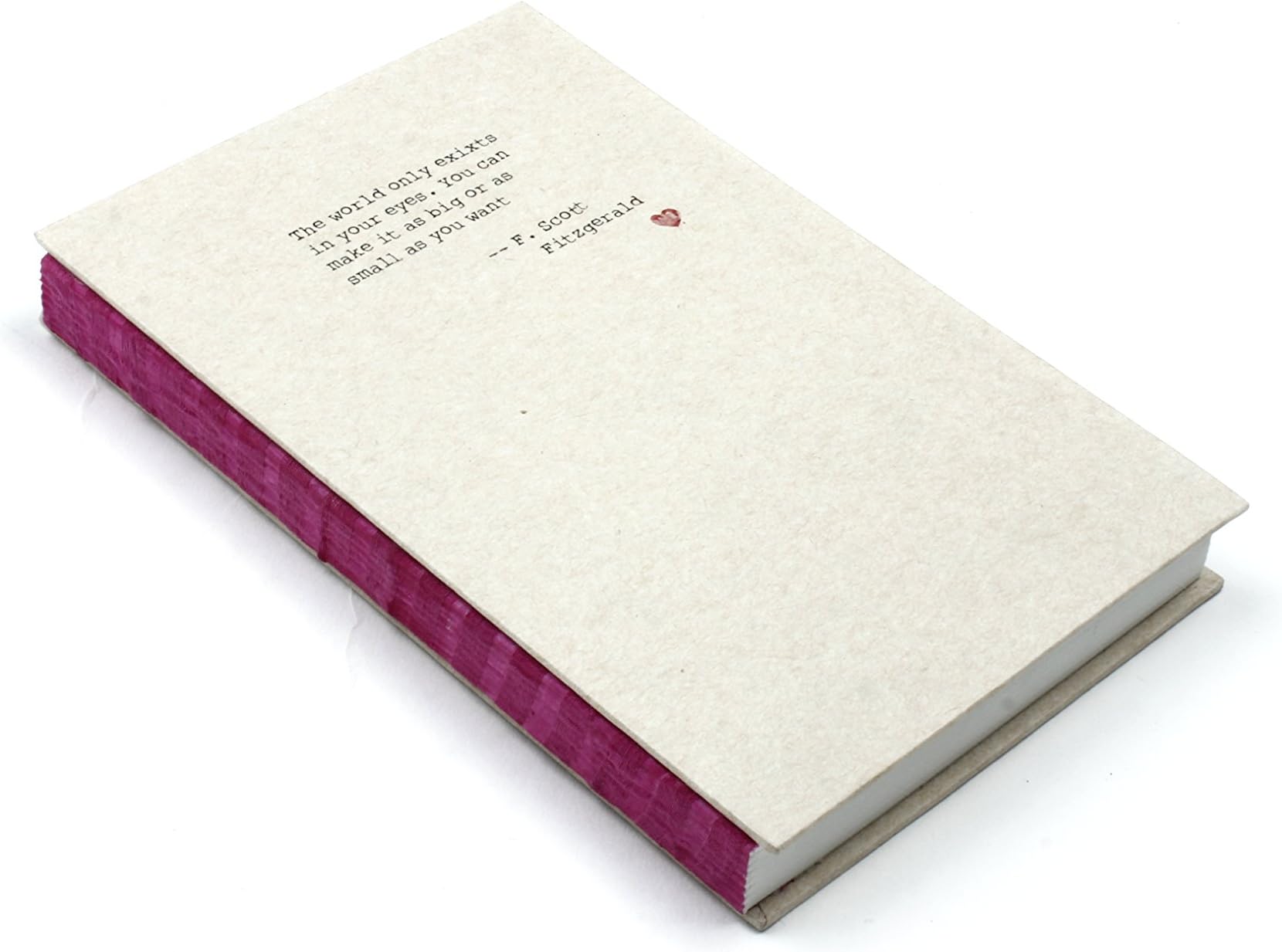 Resha Sketchbook for Artists - Handmade Notebook with Quote F Scott Fitzgerald 84 Sheets, 168 Pages