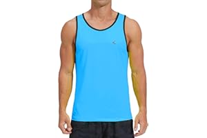KPSUN Men's Quick Dry Sports Tank Tops Athletic Gym Bodybuilding Fitness Sleeveless Shirts for Beach Running Workout