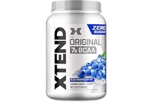 SCIVATION Xtend Original BCAA Powder 7g BCAA and 2.5g L-Glutamine, Sugar Free Post Workout Muscle Recovery Drink with Amino Acids for Men & Women, 90 Servings