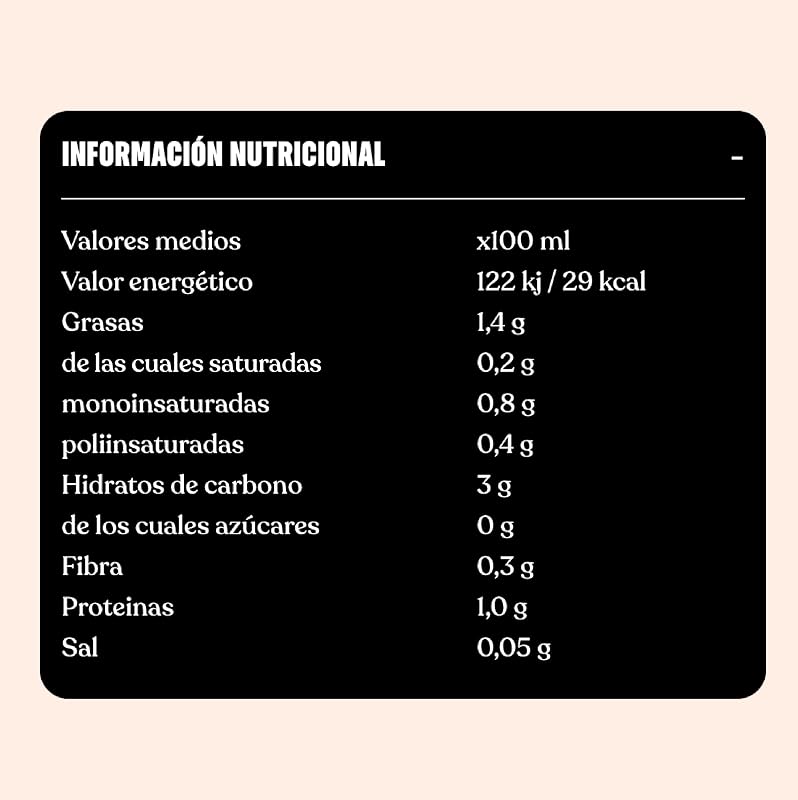 Bebida de Legumes de Aveia Barista sem Açúcar, Pacote de 6 x 1L