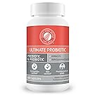 Silver Fern Ultimate Probiotic Supplement Vegicaps - Daily Metabolic Restoration, 100% Survivability, DNA Verified Multi-Strain Bacillus Probiotic Capsules (1 Bottle - 60 Capsules)