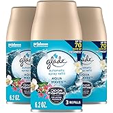 Glade Automatic Spray Refill, Air Freshener for Home and Bathroom, Aqua Waves, 6.2 Oz, 3 Count