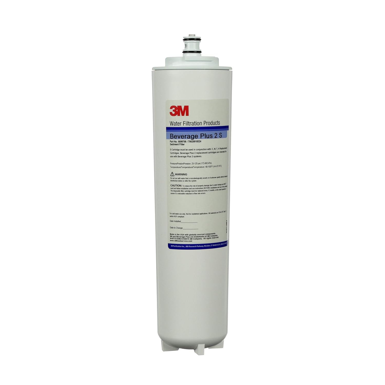 3M Commercial Reverse Osmosis Membrane CTG-BEV, 5599705, for Model SGLP-075, S Type