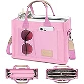 Canvas Tote Bag for Women Crossbody Work Purse with Pockets Top Handle Handbag Satchel Bags for Travel Nurse Teacher