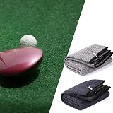 Yizerel 2 Pack 16x24 Tri-fold Golf Towel Microfiber with Carabiner Clips view 7