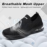 Hanani Slip On Trainers Mens Womens Casual Breathable Mesh Shoes EU45 UK10.5 view 4