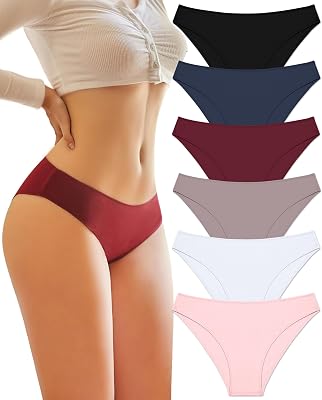 Culotte Slip Femme Coton sous Vetements Feminins Taille Basse Lingerie Femme Sexy Chic Lot de 6