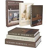 Modern Decorative Books For Home Decor - Set of 3 Faux/Fake Books For Decoration for Aesthetic Coffee Table Bookshelf Mantle Book Decor as Decorative Storage Boxes in Living Room Entryway Shelf Décor
