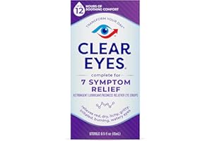 Clear Eyes 7 Symptom Relief Eye Drops, 0.5 Fl Oz