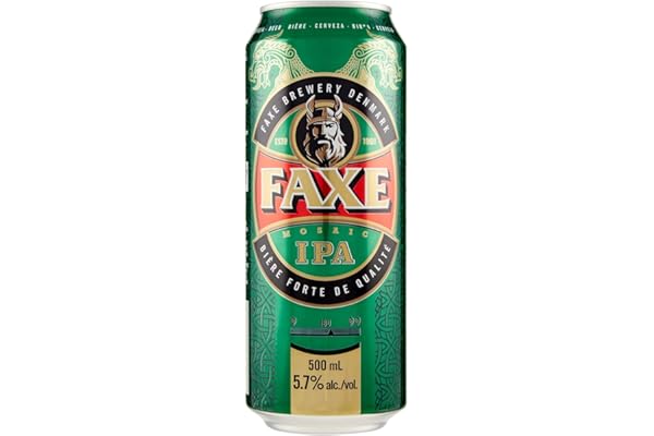 Cerveja Faxe, Ipa, Lata, 500ml 1un