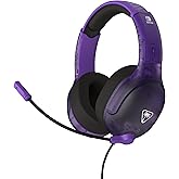 Turtle Beach Airlite Fit Wired Gaming Headset: Officially Licensed for Nintendo Switch, Nintendo Switch Lite & OLED Model - Flip-to-Mute Mic, Over-Ear Comfort Cushions, 40mm Speakers - Ghost Purple
