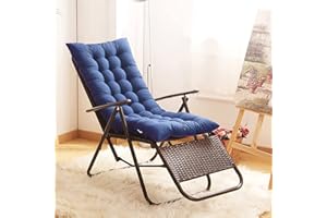 Uheng Indoor Outdoor Patio High Seat Back Chair Cushion for Rocking Chair with 6 Ties, Thick Padded Chaise Lounger Swing Benc