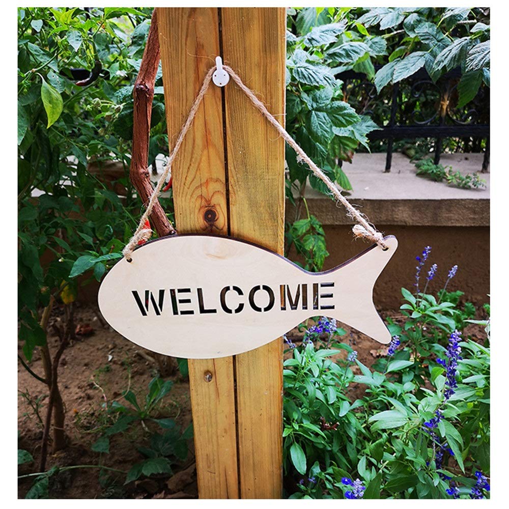 Tarjeta de bienvenida Diseño ahuecado Colgante en forma de pez ...