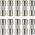 BOJACK 3.6x10mm 8A Fast Acting Ceramic Fuse F8a Universal Travel Adapter Replacement Fuses (Pack of 20)