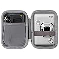 co2CREA Hard Travel Case Replacement for Fujifilm Instax Mini Liplay Hybrid Instant Camera (White Case)
