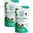 Just The Fun Part | Bite-Size Crispy Mini Waffle Cones | Filled With Premium Belgian Chocolate | Great For Snacks, Desserts, Grab & Go | Kosher | 4.23 Ounce (Pack of 2, Mint, Dark Chocolate)