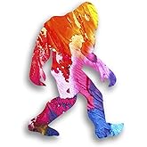 DHDM Designs Bigfoot Sasquatch Laminated Vinyl Decal Sticker | 5.5-Inch by 4-Inch | Custom Overlay Sticker Series | Sasquatch Hunter Window Accesories | PD3179