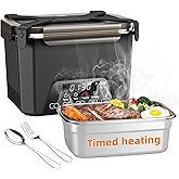 GALOKEO Cordless Electric Lunch Box for Adults, Heated Lunch Box 20000 mAh Battery Powered with Automatic Heating, 1.2L Portable Food Warmer, BPA Free