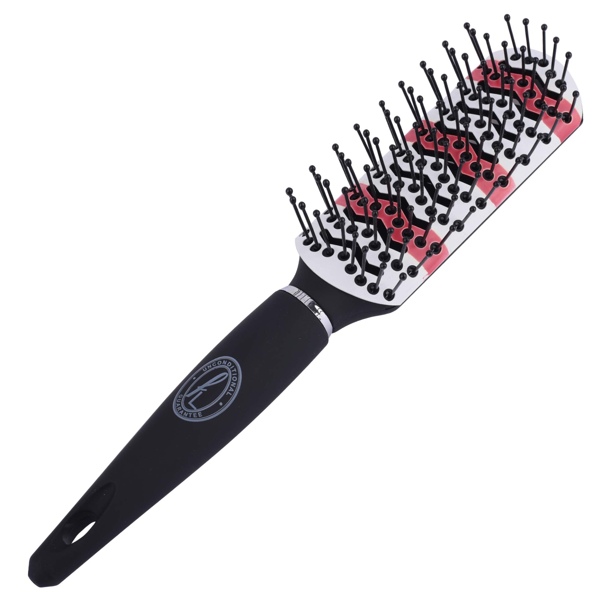 Ceramic Vent Hairbrush by Finelines - Eliminates Frizz and Flyaway Hairs - Protects Hair from Heat using our Thermochromic Technology
